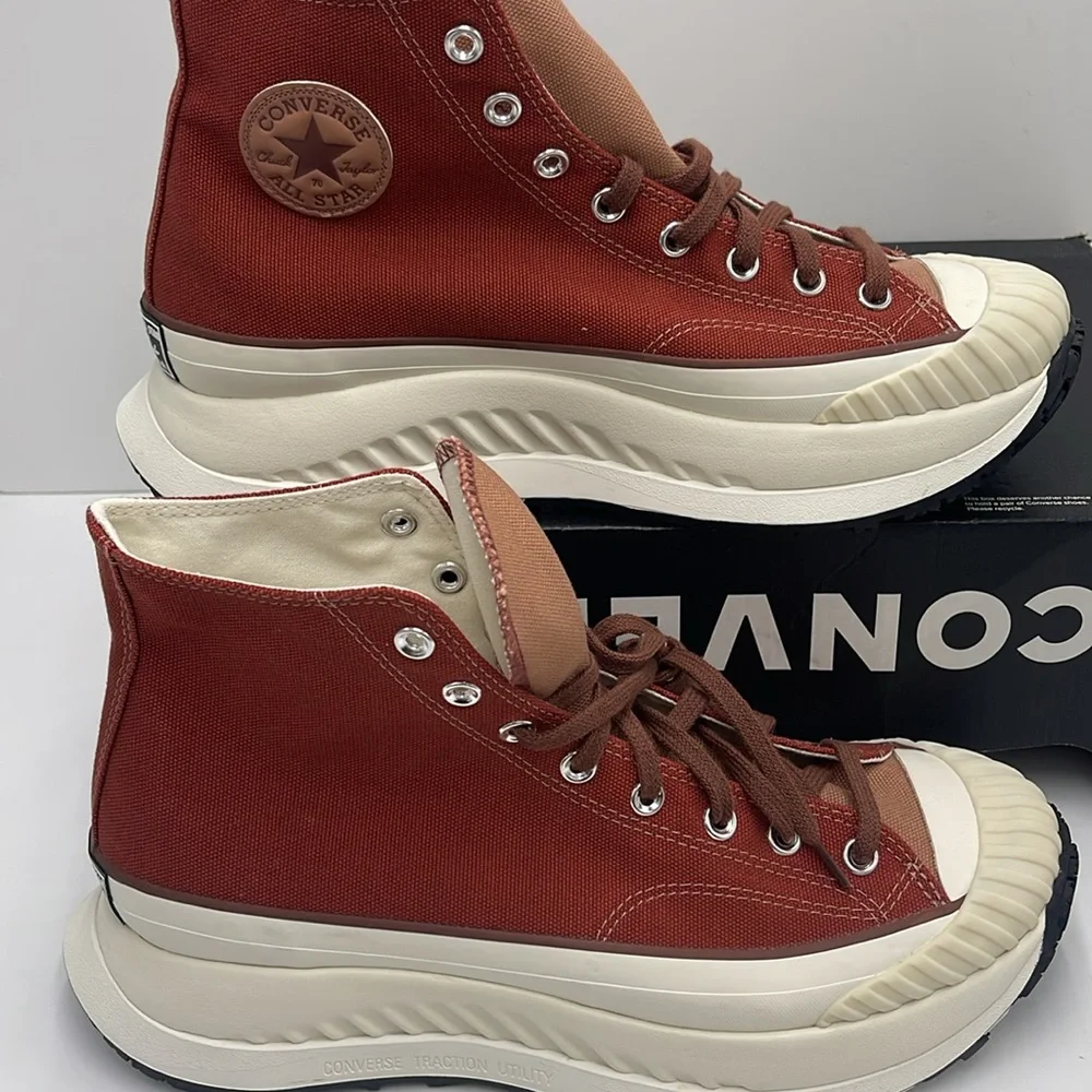 Converse Men’s CHUCK 70 AT-CX HI RITUAL RED/CLAY POT/RED OAK A06119C Platforms
